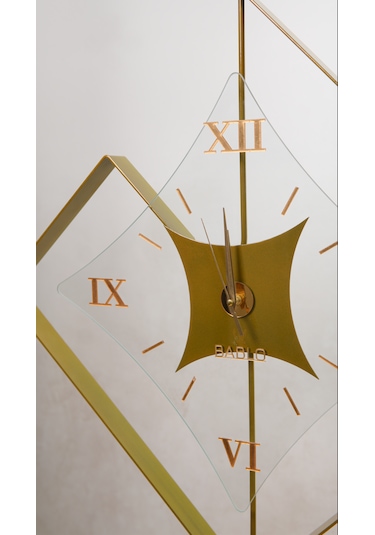 Eksen Gold Klasik Bablo Premium Duvar Saatleri Gold