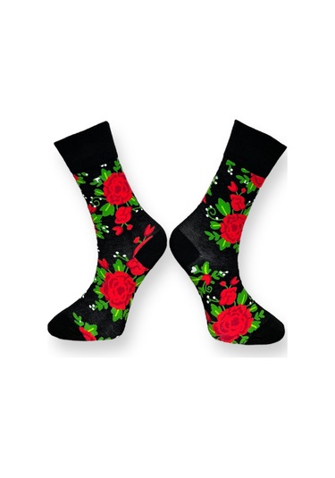 3'lü Unısex Doğa Temalı Kuş Ve Yaprak Tasarımlı Esnek Nem Alabilen Pamuklu Spor Soket Çoraplar Çok Renkli