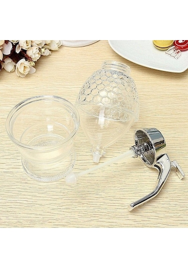 Xindoker Akrilik Honik Depolama Kabı, Uçlu Ağızlı Sıkma Dispenser, Konforlu Bal Ve Reçel Dağıtıcı, Modern Mutfak Gereci Diğer