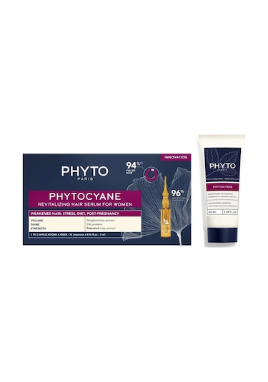 Phyto Phytocyane Kadın Dökülme Serum Ve Şampuan 100 Ml Set