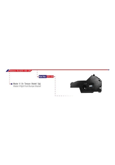 URS-288 ÖN TAMPON BAĞLANTI BRAKETİ SAĞ MASTER II 04-10 8200409288