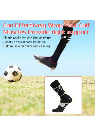 Teltree Siyah Profesyonel Antipatlama Spor Çorapları - Futbol, Koşu, Dağcılık İçin Lastik Ped Teknolojisiyle