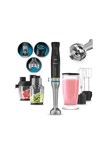 Cecotec Katana 15 Totaldestroy 1500 W Full B Screen Blender Seti Gri - Siyah