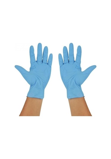 Trendooze Mavi Nitril Eldivenler, 100 Adet, Mutfak & Sanat Eldiveni