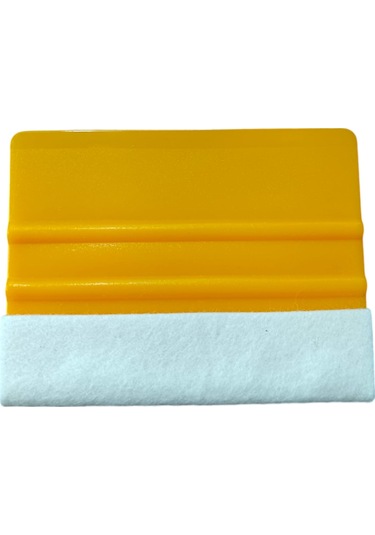 Yün Keçeli Kare Ragle Folyo Cam Filmi Çekme Aparatı Sarı