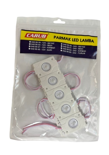 Parmak Lamba Tek Lens Beyaz 10'lu 24v Br 040 99 49