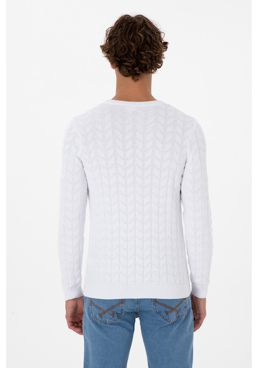 U.s. Polo Assn. Erkek Beyaz Kazak /triko 50307836-vr013 Beyaz