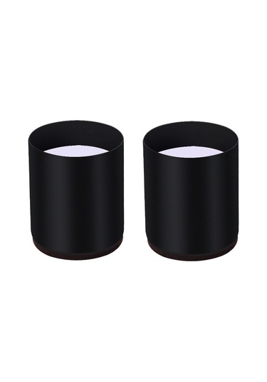 Sones 2 Adet/takım Mobilya Karbon Çelik Sarmal Yükseltici Ayak Pedi, Stil: Yuvarlak 6x5cm Siyah