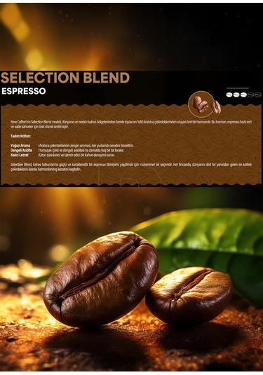 New Coffee Selection Blend Espresso Çekirdek Kahve Çekirdek 1 KG
