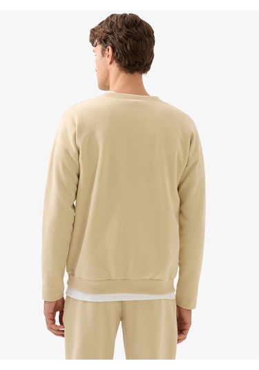 Blackspade Erkek Sweatshirt 40839 - Krem Krem