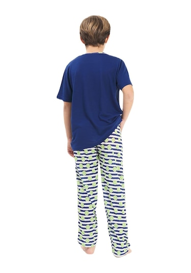 Yeni İnci Baba Oğul 2 Çift Viskon Pijama Takım 838 340 001