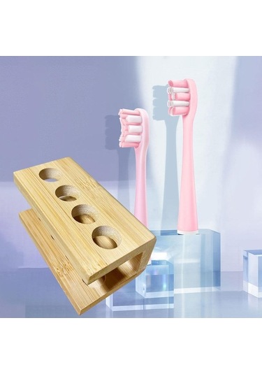 Pazly Tutucu Suntek Magideal Kafaları Fırçası Elektrikli Diş Ahşap 4-delik Bf Diğer