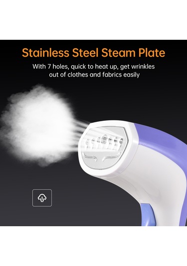 Xindoker Ev İçi Elden Tutulan Buharlı Ütü - Taşınabilir 1100w Buhar Makinesi 120ml Su Tankı Mavi 220v Avrupa Standartı