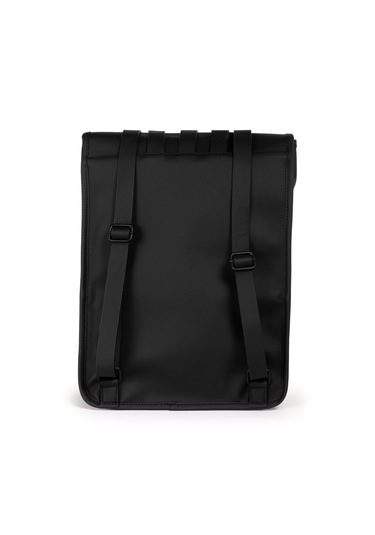 İcone Bag Icone Mat Suni Deri Kanca Kapamalı Sırt Çantası Siyah