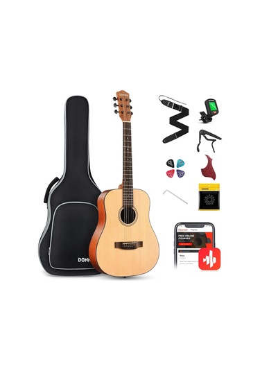 Donner Dag-1m Dreadnought Akustik Gitar Seti Naturel