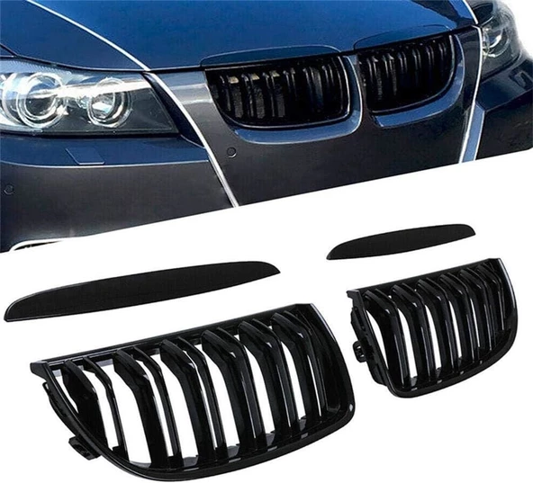 Bmw 3 Serisi E90 M Panjur 2005-2007 Parlak Siyah Tam Uyumlu