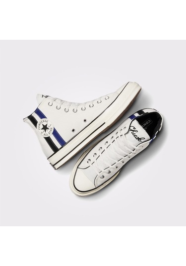 Chuck 70 Archival Stripes Unisex Beyaz Sneaker Beyaz