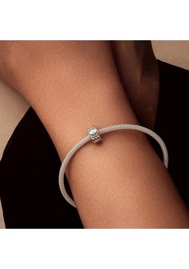 Fastbuy S925 Ayar Gümüş Platin Kaplama Sevimli Kedi Silikon Spacer Boncuk Takı Scc3041 Çok Renkli Çok Renkli