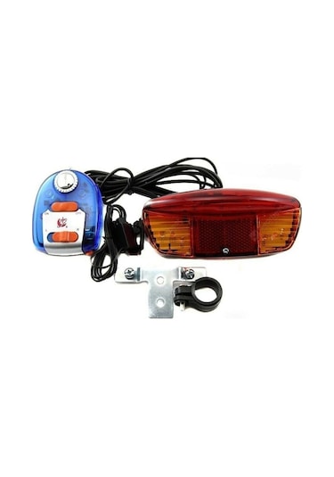 Elektronik Bisiklet Korna. Sinyal. Arka Bagaj Işığı Kırmızı