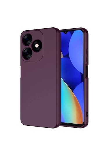 Tecno Spark 10c Kılıf Zore Mara Lansman Kapak Koyu Mor