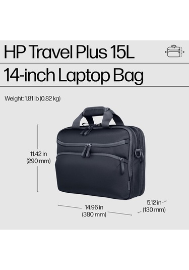 Hp 14 Travel Plus 15lt Laptop Çantasi Graphite Blue A2ce2aa Çok Renkli