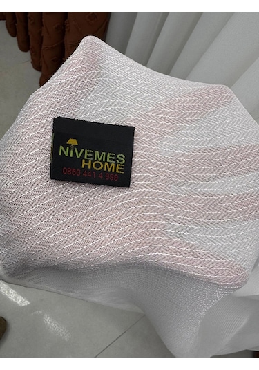 Nivemeshome Yeni Nesil Balıksırtı V-101 1/2,5 Pileli Tül Perde 400x250