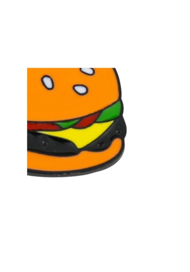 Homyl Sevimli Gıdalar Broşlar Pin Yaka Broş Iğneler Giysi Hamburger Çok Renkli