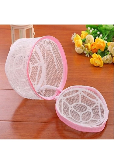 Sütyen Yıkama Filesi Tam Korumalı Hassas Çamaşır Yıkama Aparatı - Blba-435441 Renkl