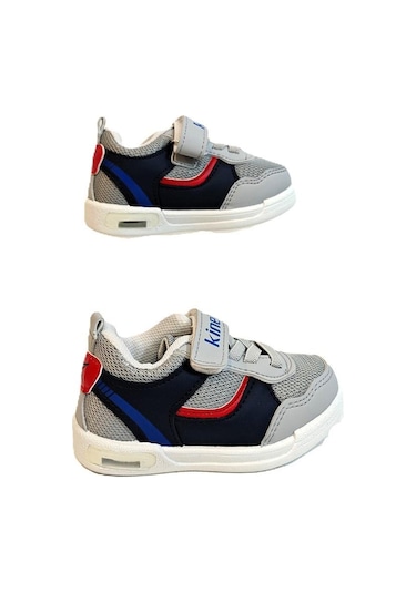 Kinetix Hornet Fx Gri Cırtlı Bebe Erkek Çocuk Spor Ayakkabı Gri