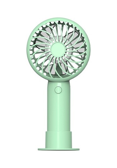 Mini El Tipi Küçük Vantilatör Renkli Vantilatör Taşınabilir Sessiz 2296 Açık Yeşil