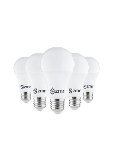 Zmr -102/b.65 5'li Paket Led Ampul 9w 6500k Beyaz Işık E27 Duylu Enerji Tasarruflu Uzun Ömürlü