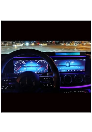 Sese Duyarlı Ritim Çubuğu,rgb 32led Işık Araç İçi Ekolayzer