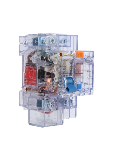 Moveevo Dz47le-63 1p+n C63 Ev Elektrik Sigortası, Şeffaf Akım Korumalı Anahtar, Ev Ve Ofis Tüketim Akımı Koruyucu, 0.03a Sızıntı Akımı, 0.1s Hızlı Kapanma