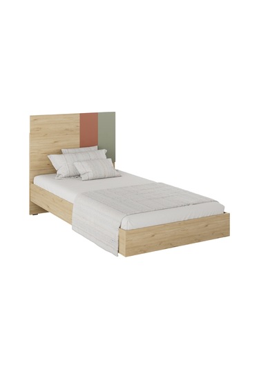 Adore Mobilya Terra Tek Kişilik Karyola-florida Meşe/Karışık Renk 107 x 110 x 205 CM