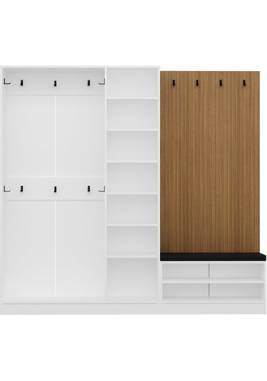 Kale Dekor Panel 1 Bölme Raf Portmanto+ayk Mind Byz 3 Kapaksız