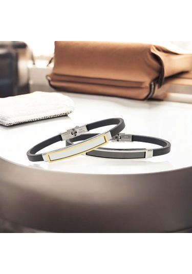 Fm İsim Yazılabilir Kişiselleştirilebilir Çelik Bileklik 3183scb011 Sarı