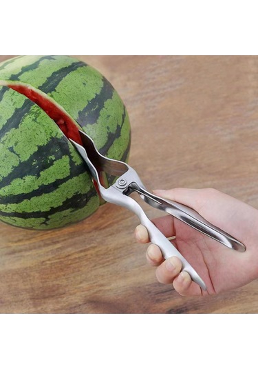 Suntek Karpuz Kesici Temiz Pense Şekli Mutfak Gereçleri İçin Gümüş Diğer