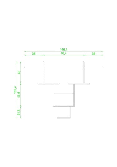 Rafkestir Wolf Duvar Rafı Sacramento ( Mat )