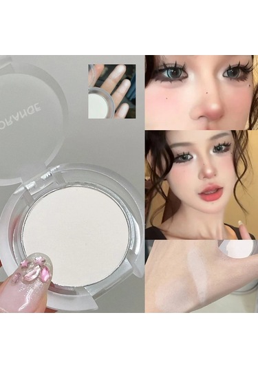 Tek Renkli Mat Beyaz Vurgulayıcı Paleti Kalıcı Yüz Şekillendirici Gölge Doğal 01 C01