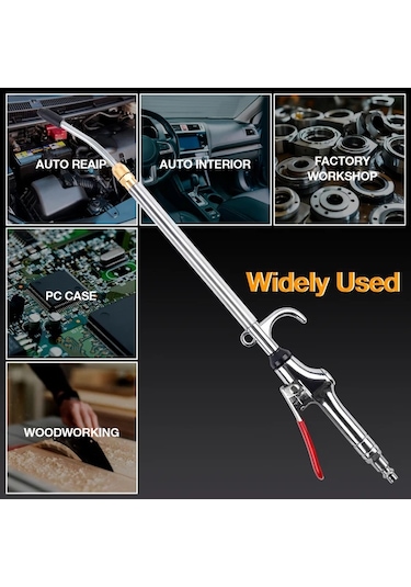 Dashanshop 26 Inç Uzatmalı Hava Tabancası Ayarlanabilir Nozul Endüstriyel Ve Ev Toz Temizleme