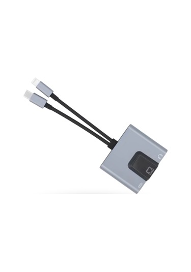 Büro Ev Ofis Cihazları İçin iOs Uyumlu usbc 3hub Aux Ethernet Çevirici