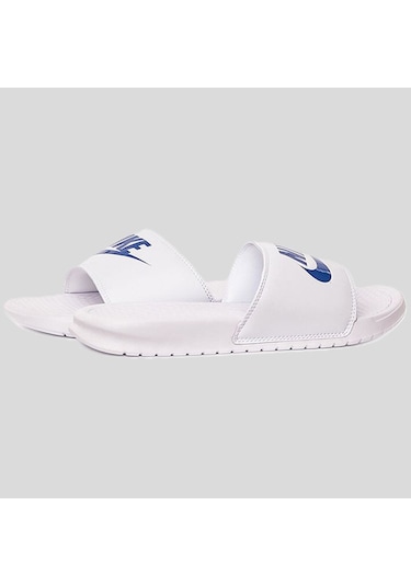 Nike Futura Benassi Slide White-blue Unisex Beyaz-mavi Terlik Tek Bantlı