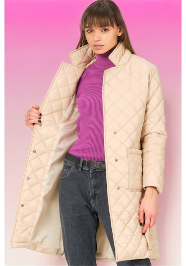 Z6722 Dewberry Bayan Kaban-düz Bej-düz Bej