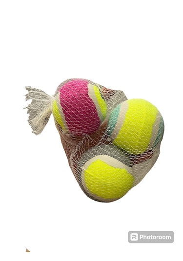 Pati Desenli 4'lü Tenis Topu Köpek Oyuncağı