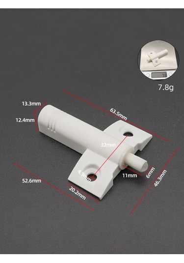 Expertland Mobilya İçin Amortisör, Darbe Emici 2 Adet. 282974677 Beyaz