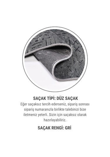 Venüs Yumuşak Pamuk Dokuma Kilim Kaymaz Tabanlı Antrasit Iskandinav Halı Salon Ve Mutfak Halısı Antrasit