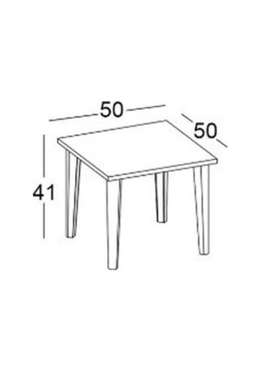 Line Sehpa Ofis Sehpa Çalışma Masası Sehpası Orta Sehpa 50 50 41 Beyaz