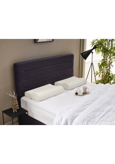 Ortopedik Tek Tarafı Boyun Destekli Yastık Boyun Fıtığı Yastığı Air Comfort %100 Visco Yastık 1 Adet Çok Renkli