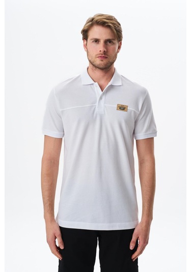 Arma Erkek Regular Fit Basic % 100 Pamuk Pike Polo Yaka Tişört Y29374355402 Beyaz