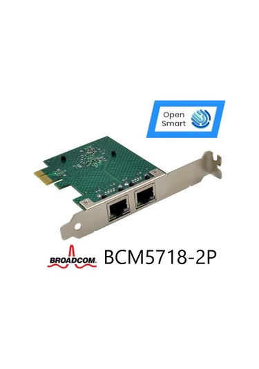 Open Smart 2 Port Broadcom BCM5718-2P Ethernet Kart - OPS7284BCM